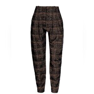 Philosophy di Lorenzo Serafini | black and beige wool blend pants | size 4 (US)